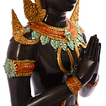 Декоративная статуэтка из бронзы Будда Bronze Kneeling Buddha варинант исполнения - 4 | Loft Concept в Новосибирске