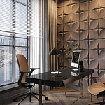 Гипсовая 3D панель с принтографией PM-22 варинант исполнения - 3 | Loft Concept в Новосибирске