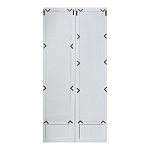 Зеркало-окно с эффектом старения в венецианском стиле Venetian White Mirror варинант исполнения - 2 | Loft Concept в Новосибирске