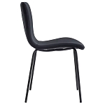 Стул черный с обивкой из велюра Black Archie Chair варинант исполнения - 1 | Loft Concept в Новосибирске