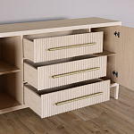 Буфет Primo с тремя ящиками и двумя фасадами Светлый дуб варинант исполнения - 5 | Loft Concept в Новосибирске