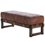 Банкетка Duncan винтажная коричневая кожа варинант исполнения - 3 | Loft Concept в Новосибирске