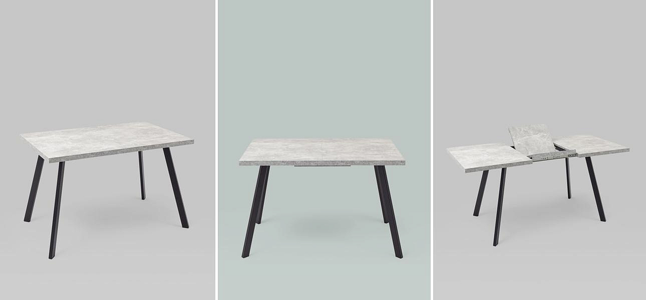 Стол обеденный Harris Collection столешница бетон Стол обеденный Harris Collection столешница бетон - Loft-Concept в Новосибирске