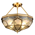 Люстра потолочная Leoni 2 в витражной технике варинант исполнения - 1 | Loft Concept в Новосибирске