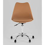 Офисный стул на металлическом основании EGGERY Brown пластик варинант исполнения - 5 | Loft Concept в Новосибирске