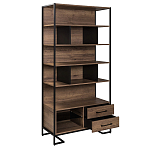 Стеллаж под TV в стиле лофт с открытыми полками и ящиками Urban Style Space варинант исполнения - 2 | Loft Concept в Новосибирске