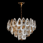 Люстра с многослойными белыми и прозрачными подвесками Character Chandelier варинант исполнения - 1 | Loft Concept в Новосибирске