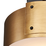 Потолочный светильник круглый светодиодный Semicircular Gold Panels старинная латунь варинант исполнения - 1 | Loft Concept в Новосибирске