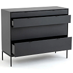 Комод из металла и кожи Guarin Chest of Drawers варинант исполнения - 3 | Loft Concept в Новосибирске