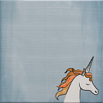 Плитка с узором Девочка единорог варинант исполнения - 5 | Loft Concept в Новосибирске