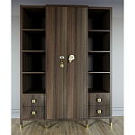 Большой шкаф с витриной Elsa Dreams Walnut варинант исполнения - 1 | Loft Concept в Новосибирске