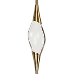 Подвесной светильник с хрустальным плафоном и бронзовым основанием Renee Glass Drops  варинант исполнения - 3 | Loft Concept в Новосибирске