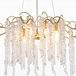 Люстра c подвесками из прозрачного хрусталя Диаметр 85 см FAIRYTREE Light варинант исполнения - 4 | Loft Concept в Новосибирске