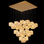 Люстра подвесная с квадратными плафонами из натурального камня Glowing Spheres варинант исполнения - 5 | Loft Concept в Новосибирске
