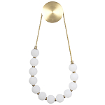 Настенный светильник с плафонами в виде шаров из акрила Pearls Suspension Brass Wall Lamp варинант исполнения - 1 | Loft Concept в Новосибирске