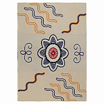 Плед хлопковый по мотивам эвенских орнаментов Ural and Siberian Patterns варинант исполнения - 1 | Loft Concept в Новосибирске