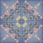 Плитка дизайнерская с узором Мангалоры варинант исполнения - 1 | Loft Concept в Новосибирске