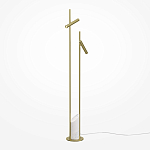 Напольный торшер светодионый золотой Lumen Duo варинант исполнения - 1 | Loft Concept в Новосибирске
