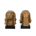 Держатель для книг с бронзовыми фигурками головы собаки Dog Elegance  варинант исполнения - 3 | Loft Concept в Новосибирске