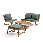 Садовый 2-х местный диван с каркасом из акации Green варинант исполнения - 4 | Loft Concept в Новосибирске