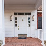 Настенный фонарь цилиндрической формы с рифленым стеклом в золотом каркасе на черном прямоугольном основании Eurofase варинант исполнения - 8 | Loft Concept в Новосибирске