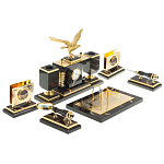 Настольный письменный набор из яшмы и долерита в подарочной упаковке Manager Organizer варинант исполнения - 4 | Loft Concept в Новосибирске