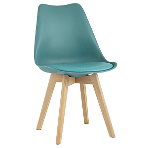 Стул с основой из пластика и мягким сиденьем Arvika Azure