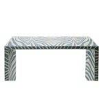 Консоль Дизайнерская Kenya Console ZEBRA Bone Inlay blue варинант исполнения - 2 | Loft Concept в Новосибирске