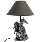 Настольная лампа с абажуром Дракон Silver Dragon варинант исполнения - 5 | Loft Concept в Новосибирске