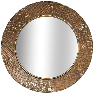 Круглое зеркало Rafferty Round Brass Mirror