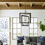 Люстра из пересекающихся квадратных элементов Intersecting Squares варинант исполнения - 2 | Loft Concept в Новосибирске