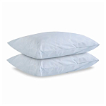 Постельное белье голубого цвета из перкаля с принтом 200х220 см Aurora Allure варинант исполнения - 2 | Loft Concept в Новосибирске