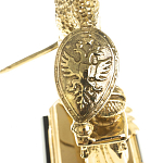 Часы настольные бронзовые из натурального камня Яшма Stone Clock варинант исполнения - 5 | Loft Concept в Новосибирске