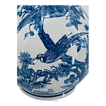 Ваза с мотивами цветущего сада с попугаями Blue Vase Inspired by Nature варинант исполнения - 3 | Loft Concept в Новосибирске