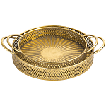 Поднос железный Gold Mesh варинант исполнения - 1 | Loft Concept в Новосибирске