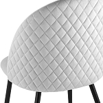 Мягкий стул в сером велюре Miruna Chair варинант исполнения - 6 | Loft Concept в Новосибирске