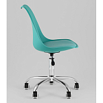 Офисный стул на металлическом основании EGGERY Blue пластик варинант исполнения - 4 | Loft Concept в Новосибирске