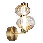 Бра с 2-мя рифлеными стеклянными шарами Marcelh Light варинант исполнения - 6 | Loft Concept в Новосибирске