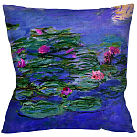 Подушка декоративная с цветочным принтом Impressionism in Art варинант исполнения - 1 | Loft Concept в Новосибирске