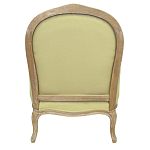 Кресло Ava Classical Armchair green striped flax варинант исполнения - 2 | Loft Concept в Новосибирске