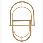 Комплект из 2-х приставных столиков на металлическом основании цвета латунь Ambassador варинант исполнения - 3 | Loft Concept в Новосибирске