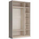 Шкаф 3-х дверный с зеркальными дверями Satin Furniture варинант исполнения - 2 | Loft Concept в Новосибирске