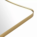 Зеркало золотистое с закруглёнными углами Thin Frame варинант исполнения - 3 | Loft Concept в Новосибирске