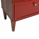 Тумба прикроватная красная из массива бука с 2-мя ящиками Wenge Light варинант исполнения - 4 | Loft Concept в Новосибирске