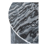 Столик кофейный с столешницей из черного мрамора Compact Black Marble Table варинант исполнения - 5 | Loft Concept в Новосибирске