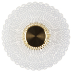 Бра в форме диска Loggia White Patterns Acrylic Wall Lamp варинант исполнения - 1 | Loft Concept в Новосибирске