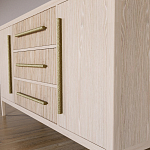 Буфет Primo с тремя ящиками и двумя фасадами Светлый дуб варинант исполнения - 7 | Loft Concept в Новосибирске