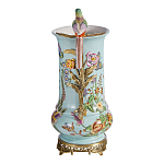 Ваза с птичкой из фарфора с бронзовыми элементами Garden of Eden варинант исполнения - 3 | Loft Concept в Новосибирске