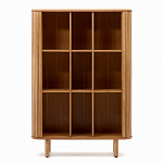 Буфет из ясеневого шпона с открытыми полками и 2-мя раздвижными дверями Toinette варинант исполнения - 3 | Loft Concept в Новосибирске