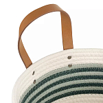 Корзина для хранения с ручками плетеная Interlacement Green  варинант исполнения - 2 | Loft Concept в Новосибирске